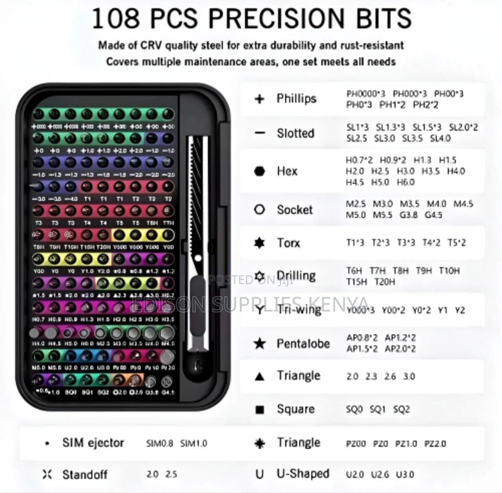 Precision Screwdrivers Set 132-in-1 Magnetic Bits Premium