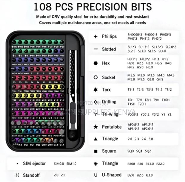 Precision Screwdrivers Set 132-in-1 Magnetic Bits PREMIUM - thumbnail 6