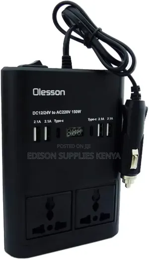 Olesson Car Power Inverter 150watts Cars Extension Cables