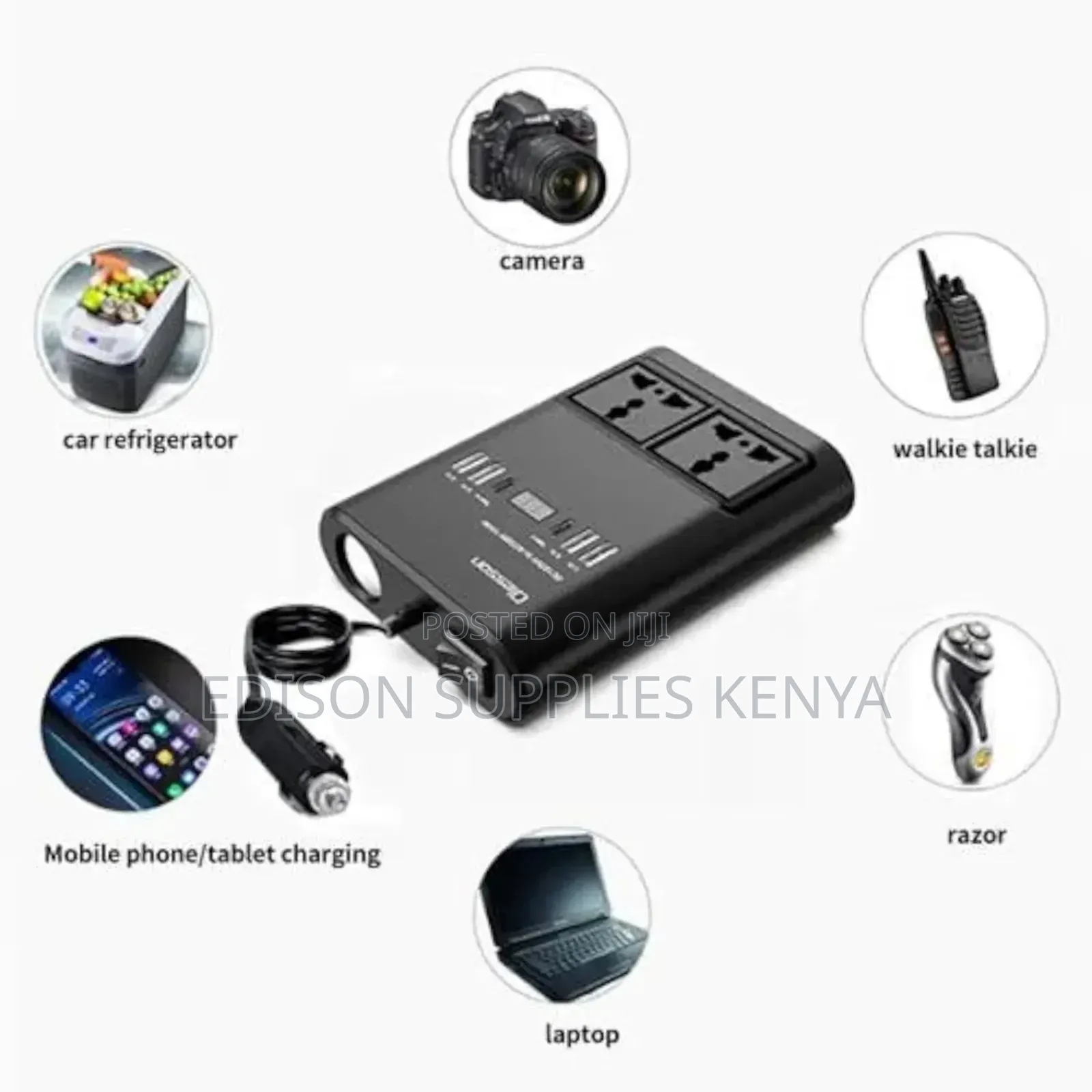 Olesson Car Power Inverter 150watts Cars Extension Cables