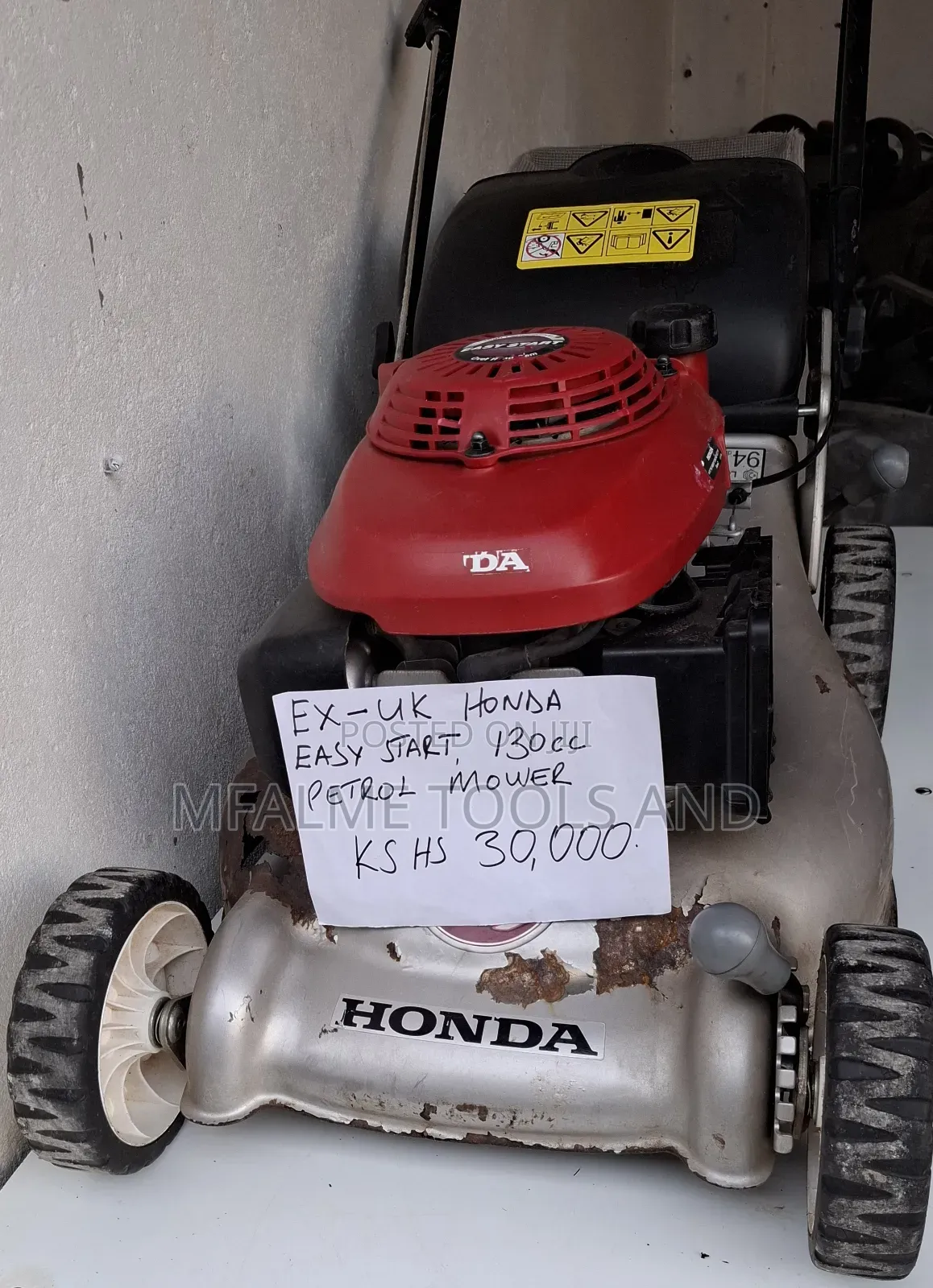 Lawn Mower - Honda Easy Start Petrol Engine 130cc Ex-Uk