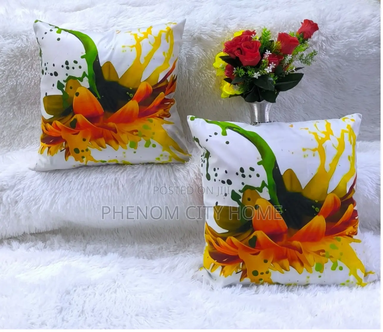 New Design Flowered Throwpillow Covers Available