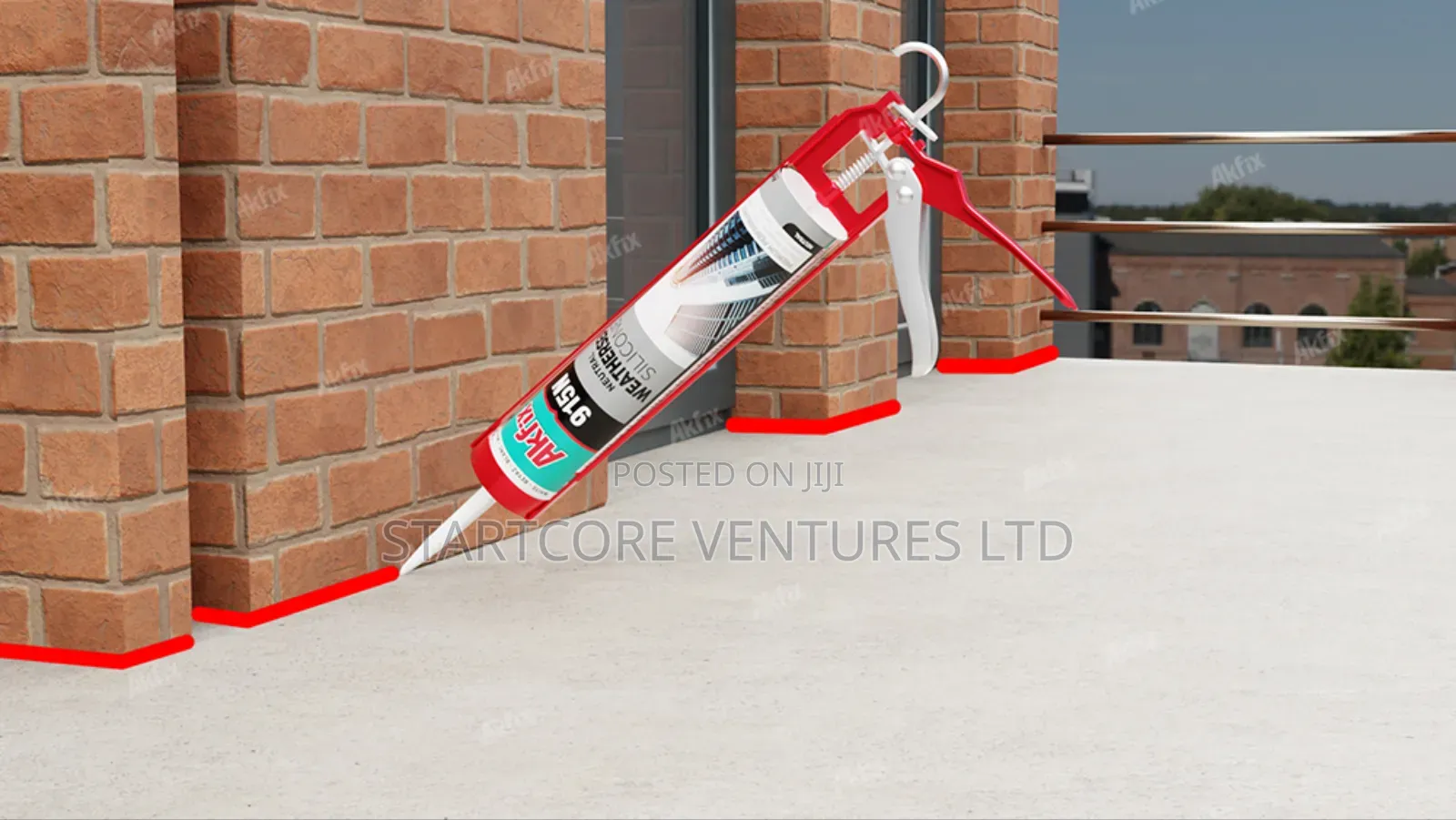 Akfix Structural Weatherseal Silicone 600ml