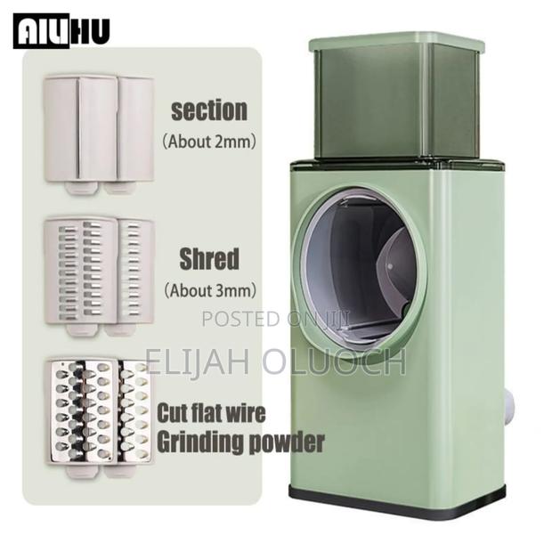 Square Storm Rotary Drum Vegetable Cutter With 3 Grating - thumbnail 4