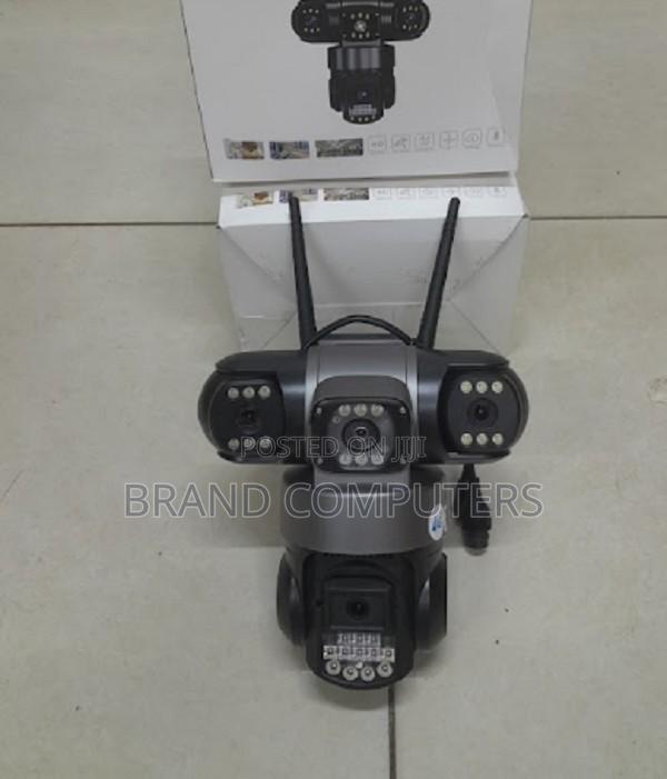 Triple Lens 4G Simcard CCTV Dome Camera Full Color
