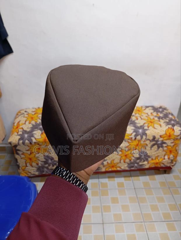 Brown Oval Cap for the African Man - thumbnail 2