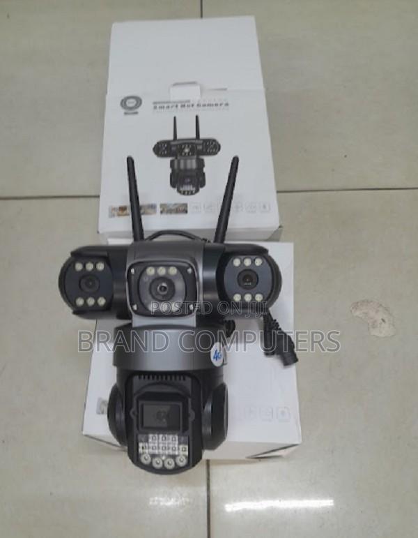 4G Triple Lens CCTV Dome PTZ Smart Camera 1080P