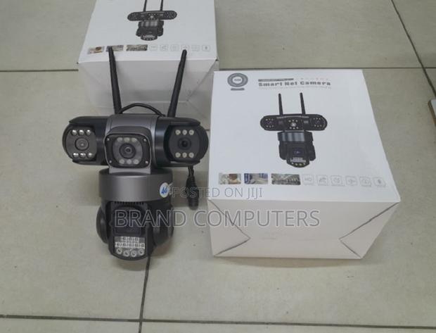 3 Lens 4G Simcard Dome Wireless PTZ Camera