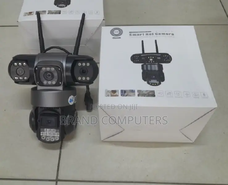 4G Simcard AC Powered V380 PTZ Smart Camera 3 Lens
