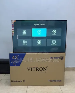 Vitron 43′′ Frameless Smart Android FHD Tv Bluetooth Enabled