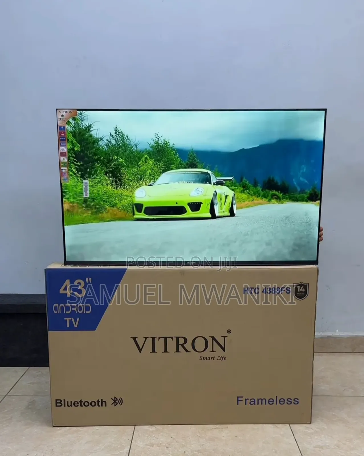 Vitron 43′′ Frameless Smart Android FHD Tv Bluetooth Enabled