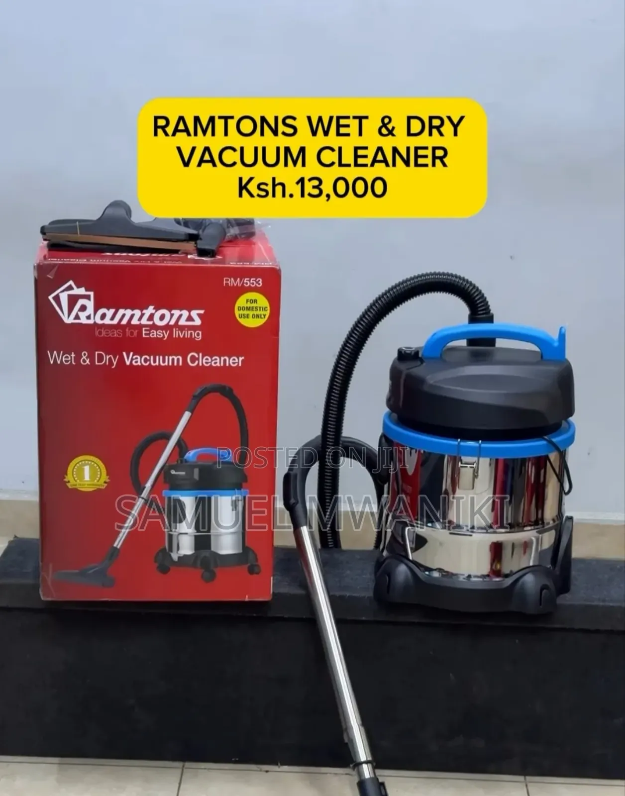 Ramtons RM/553 21 Litre Tank Wet and Dry Vacuum Cleaner