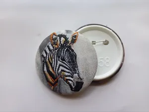 Embroidery Pin Back Buttons