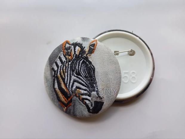 Embroidery Pin Back Buttons - main view