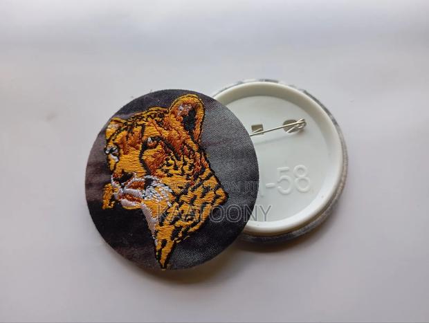 Embroidery Pin Back Buttons - thumbnail 2