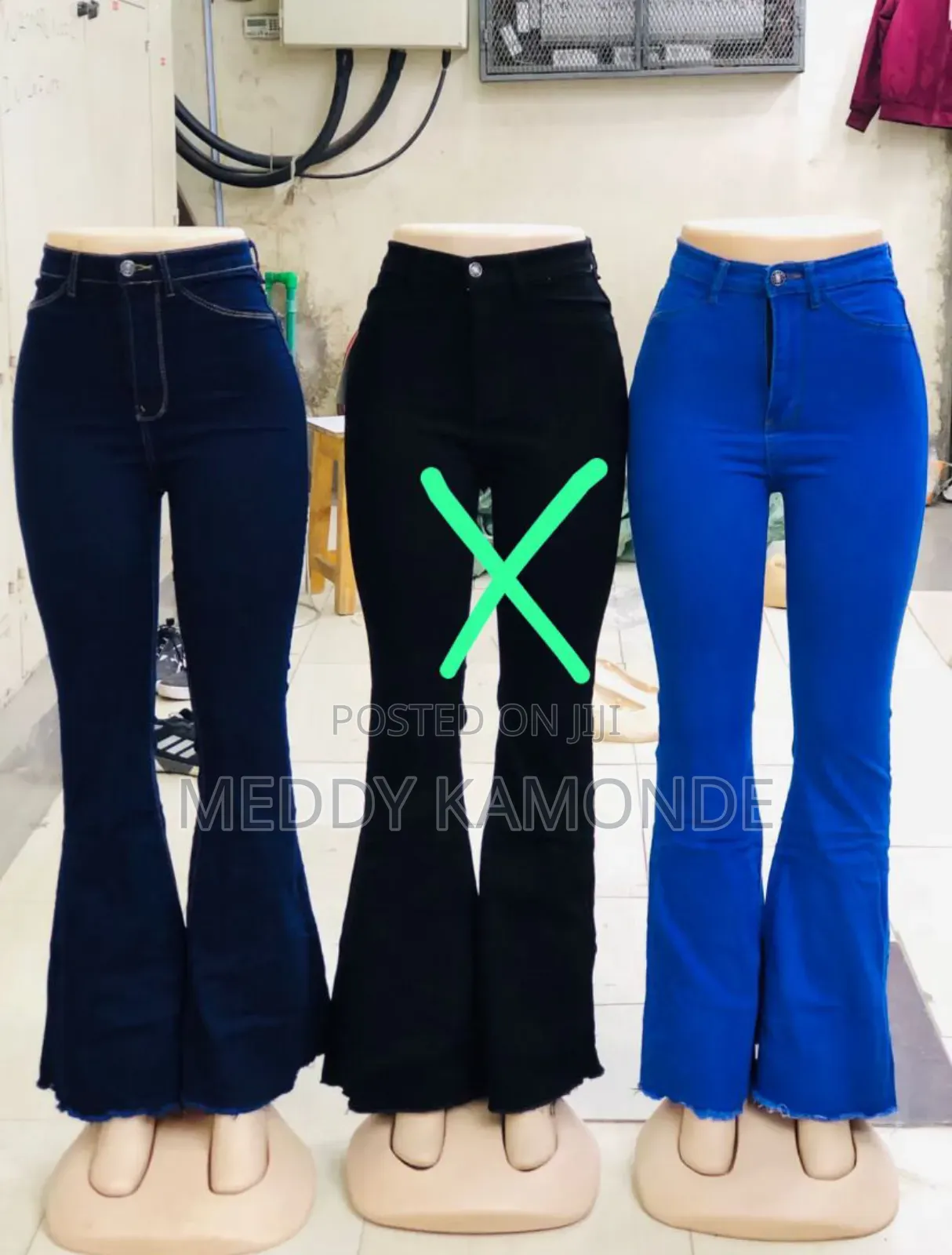 Blue/Black Hipster Trouser