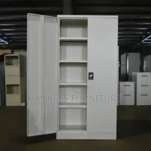 2 Door White Office Filing Cabinet