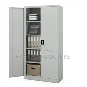 2 Door White Office Filing Cabinet