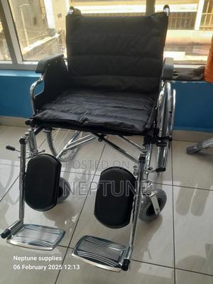 Extra Wide Wheelchair With Cusion Seat - thumbnail 2
