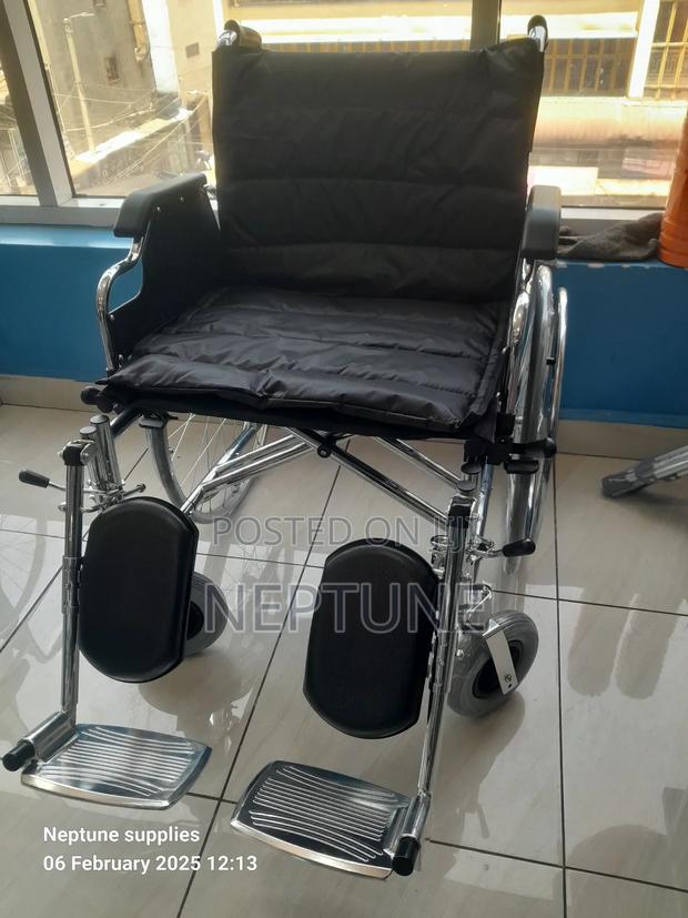 Extra Wide Wheelchair With Cusion Seat - main view
