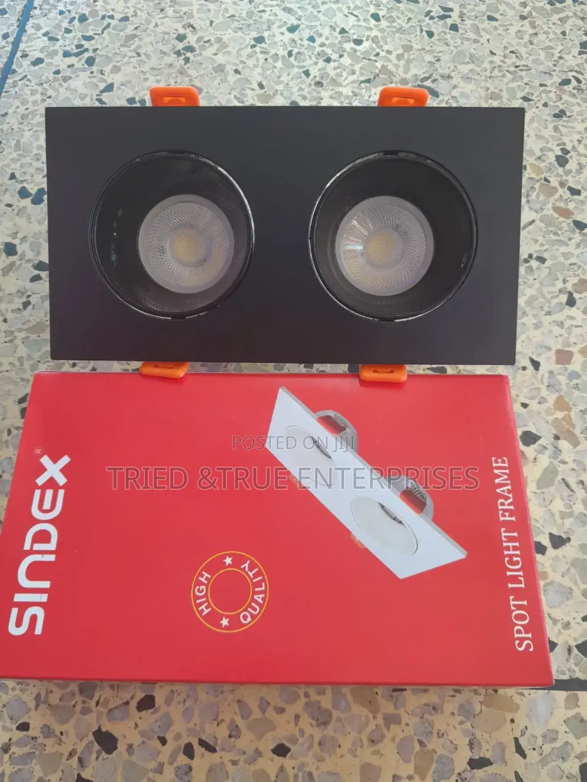 Gu10 Black Fitting Double Downlighter Tf4ew