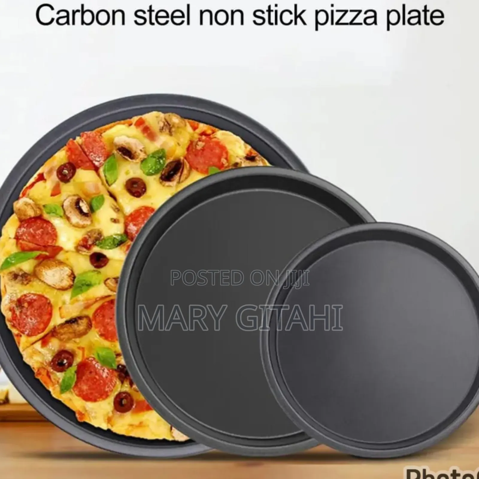Carbon Steel Non Stick3pcs Pizza Pans Set