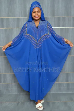 Free Size Blue Kaftan