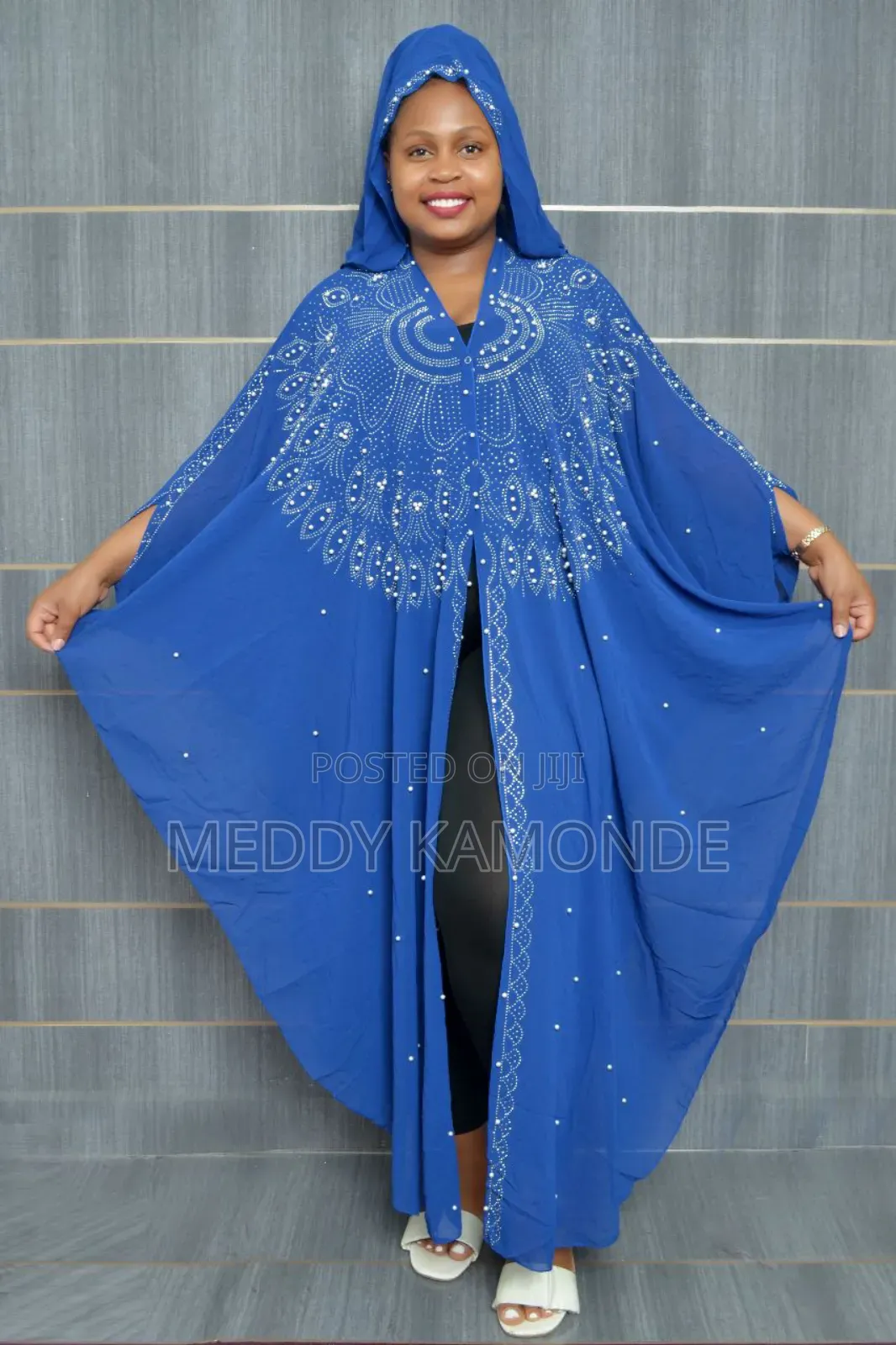 Free Size Blue Kaftan