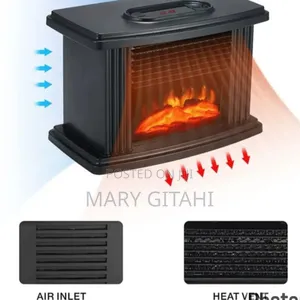 With Heat Electric Fireplace