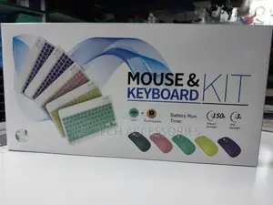 Bluetooth Keyboard and Mouse Combo, 10" Rechargeable Wireles