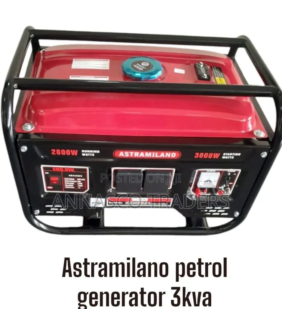 Powerful Astramilano Petrol Generator 3kva (Rope)