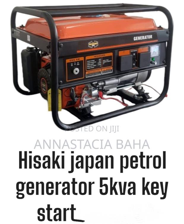 Powerful Hisaki Japan Petrol Generator 5kva Key Start - main view