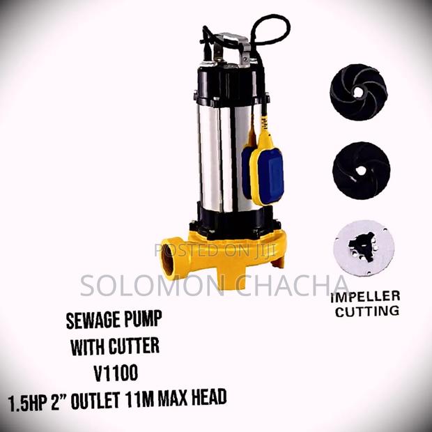 Sewage Pump 1.5HP 2" Outlet 11M Head With Cutter  V1100 - main view