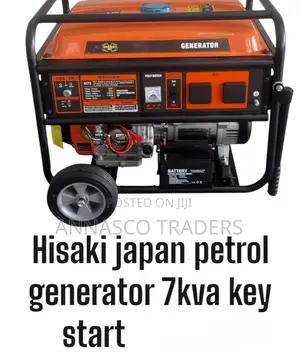 Hisaki Japan Petrol Generator 7kva Key Start