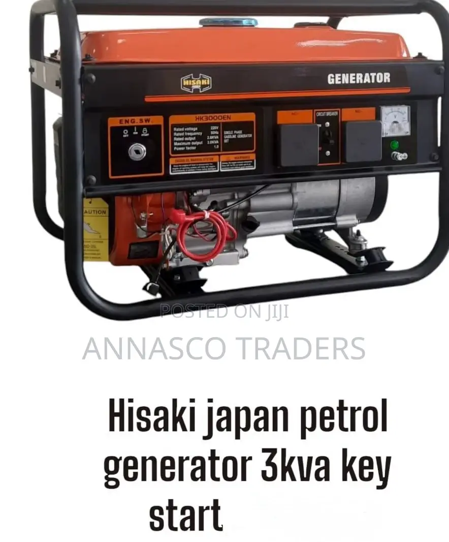 Powerful Hisaki Japan Petrol Generator 3kva Key Start