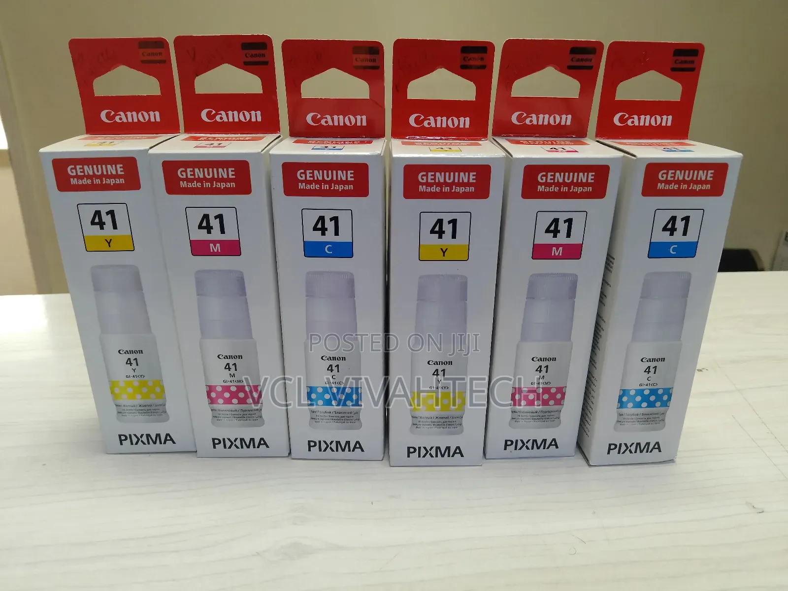 Canon Pixma 41 Yellow Magenta Cyan Color Ink