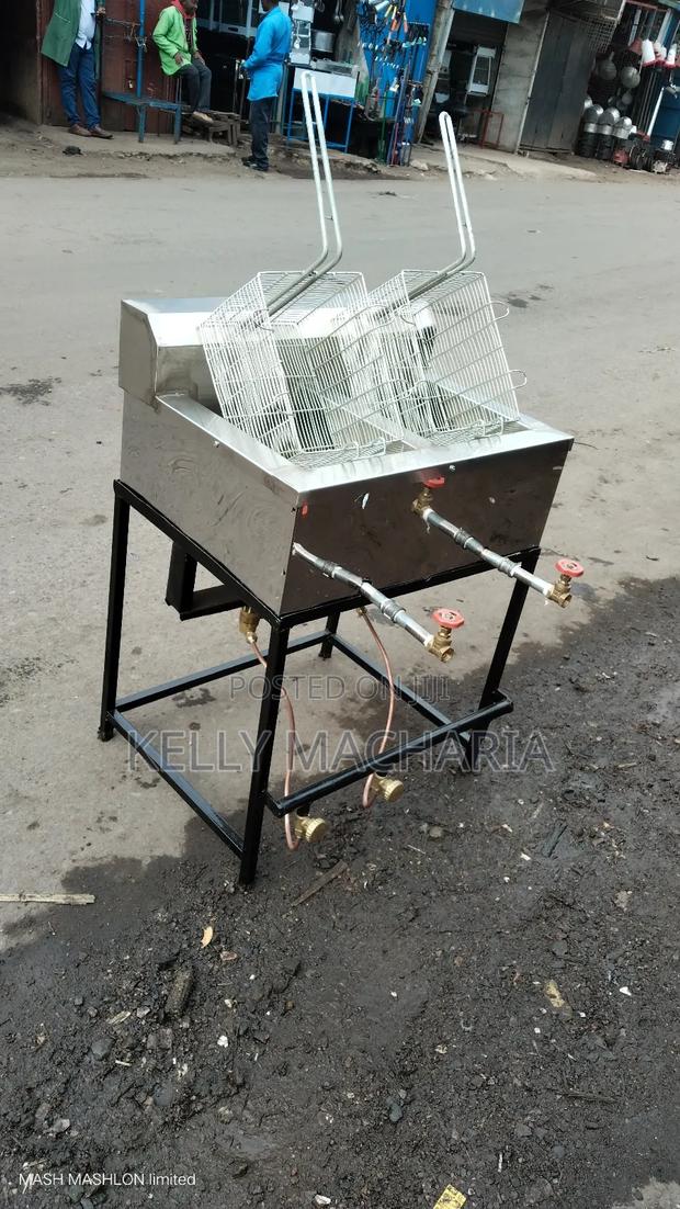 Double Gas Fish  Snacks Chips Fryers
