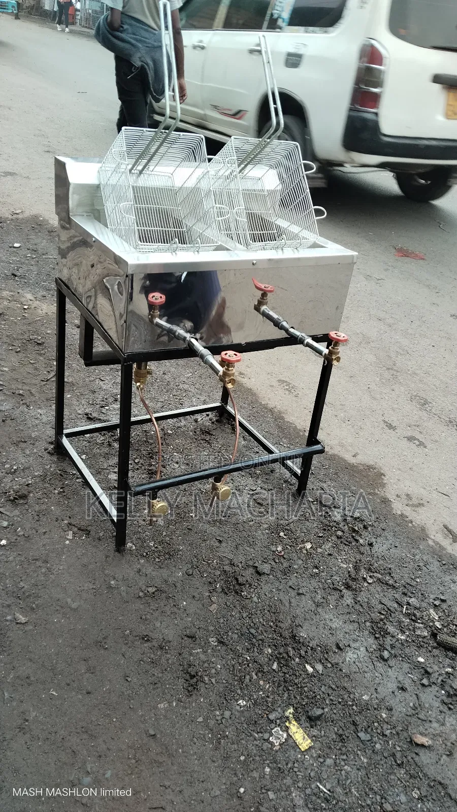 Double Gas Fish  Snacks Chips Fryers