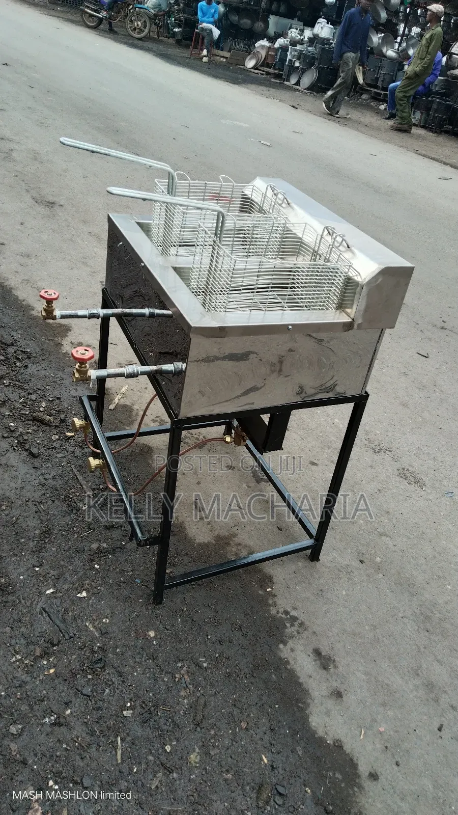 Double Gas Fish  Snacks Chips Fryers