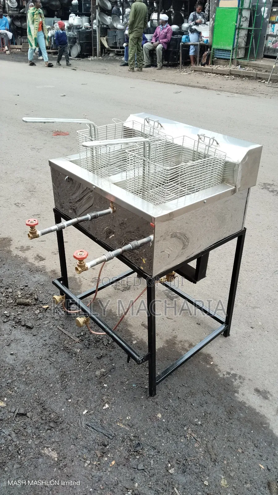 Double Gas Fish  Snacks Chips Fryers