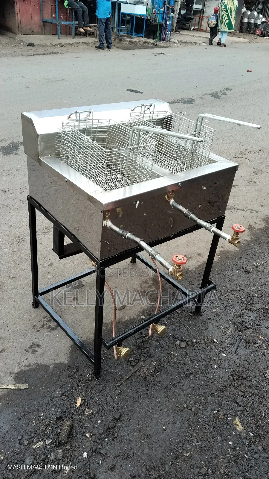 Double Gas Fish  Snacks Chips Fryers