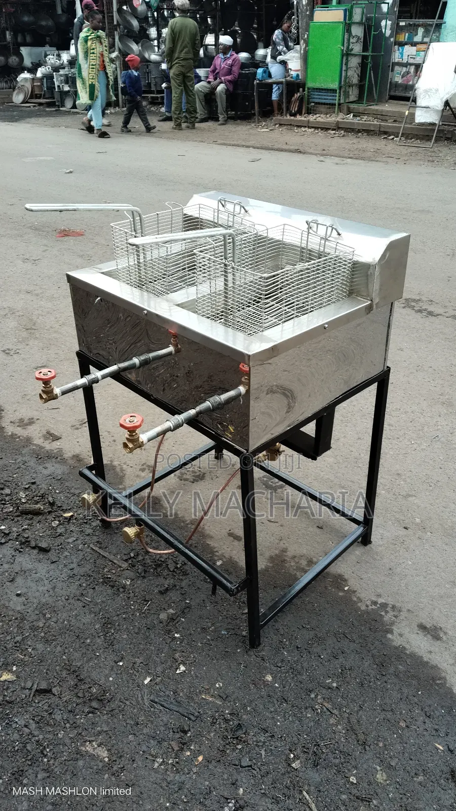 Double Gas Fish  Snacks Chips Fryers