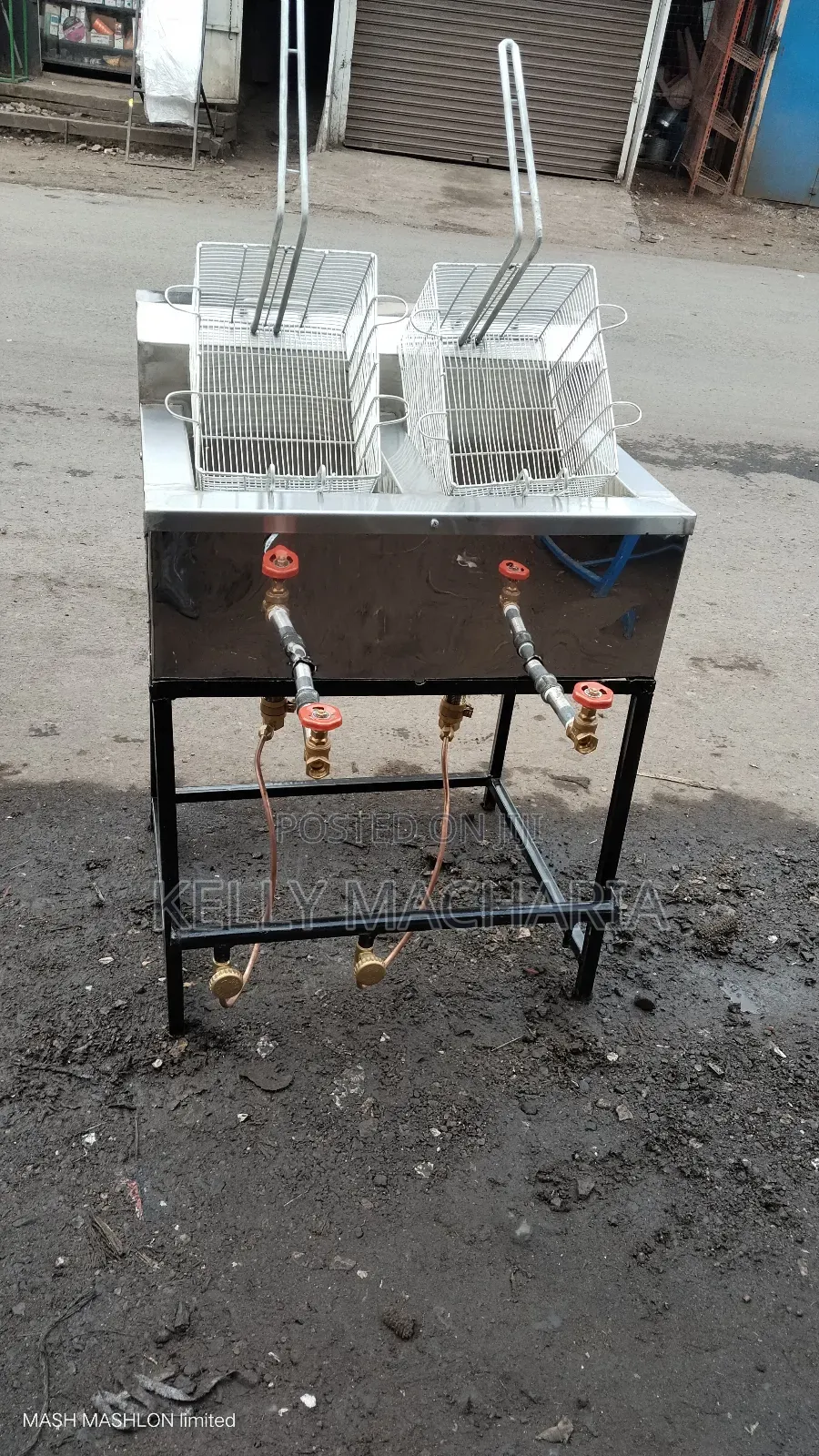 Double Gas Fish  Snacks Chips Fryers