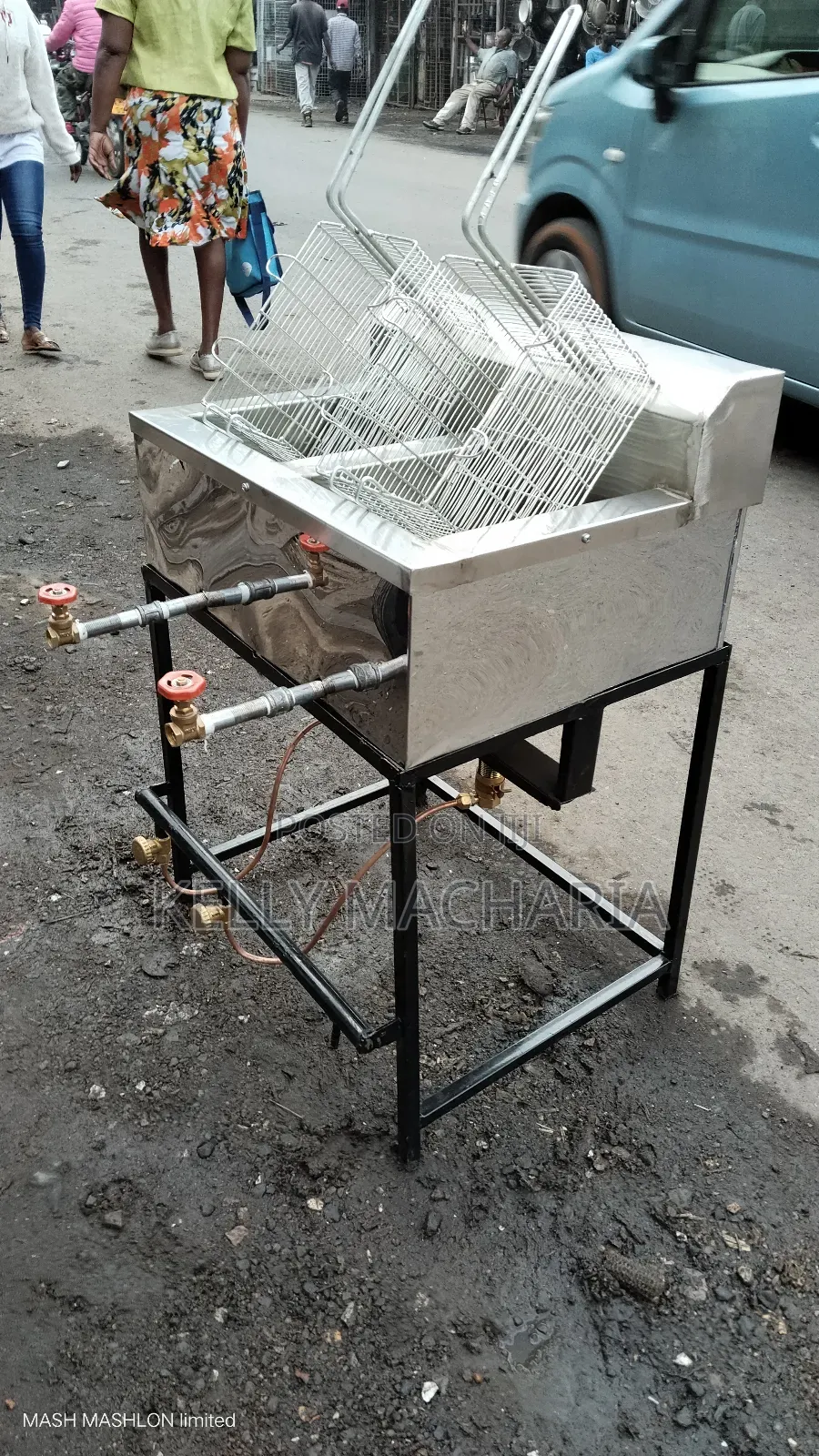 Double Gas Fish  Snacks Chips Fryers