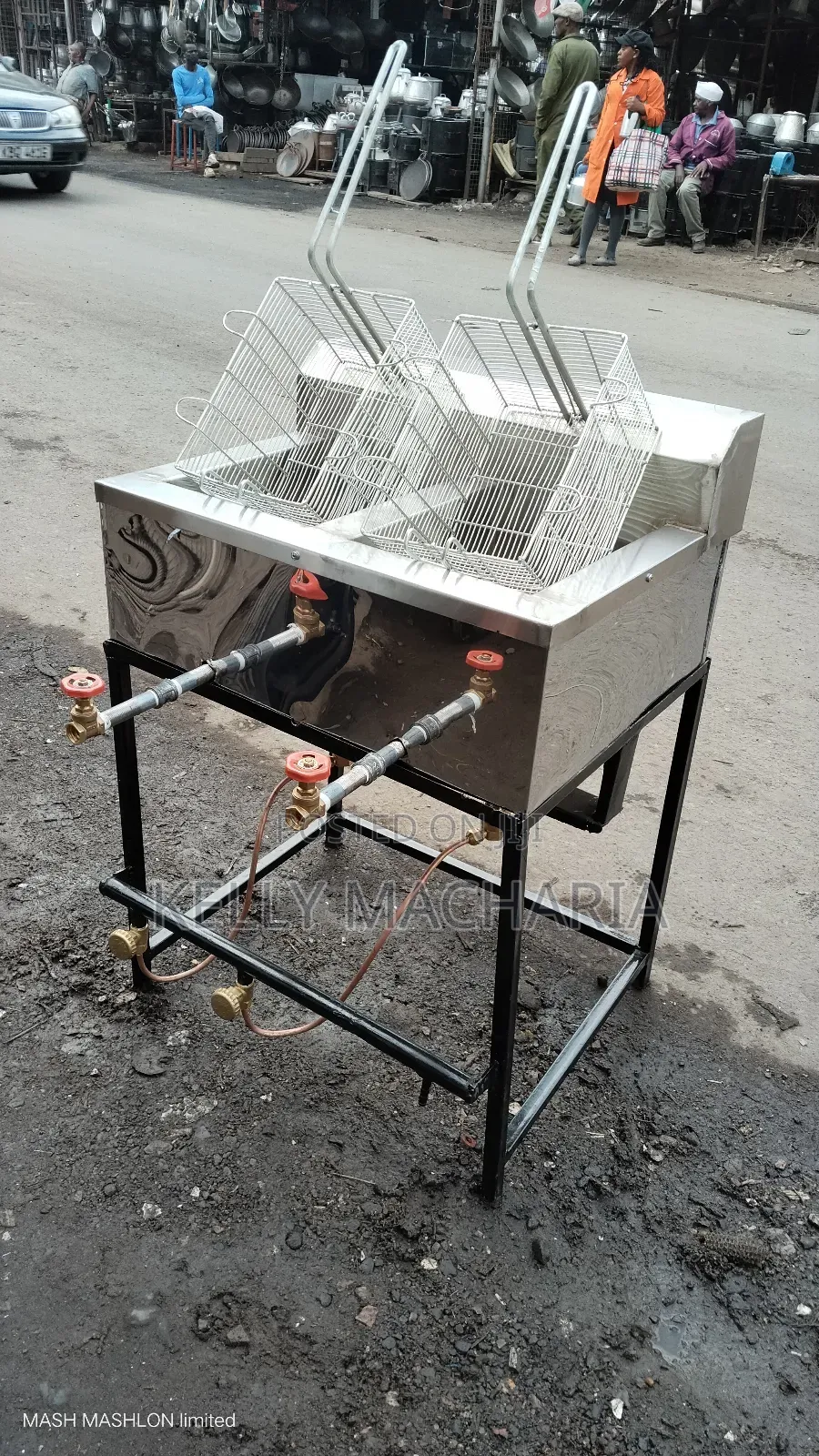 Double Gas Fish  Snacks Chips Fryers