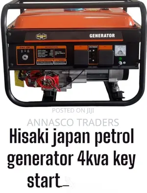 Powerful Hisaki Japan Petrol Generator 4kva Key Start