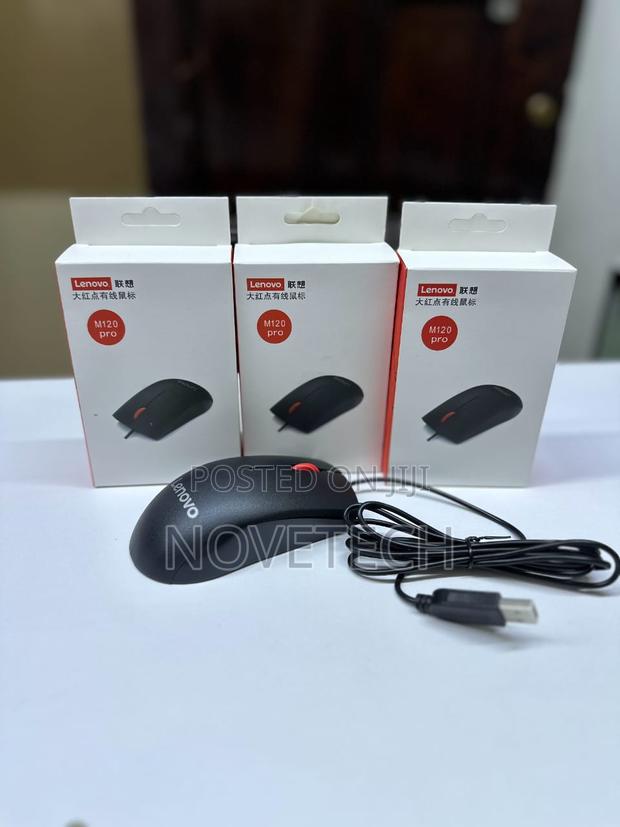 Lenovo M120 Pro USB Mouse 1000DPI Optical Wired Mouse - main view