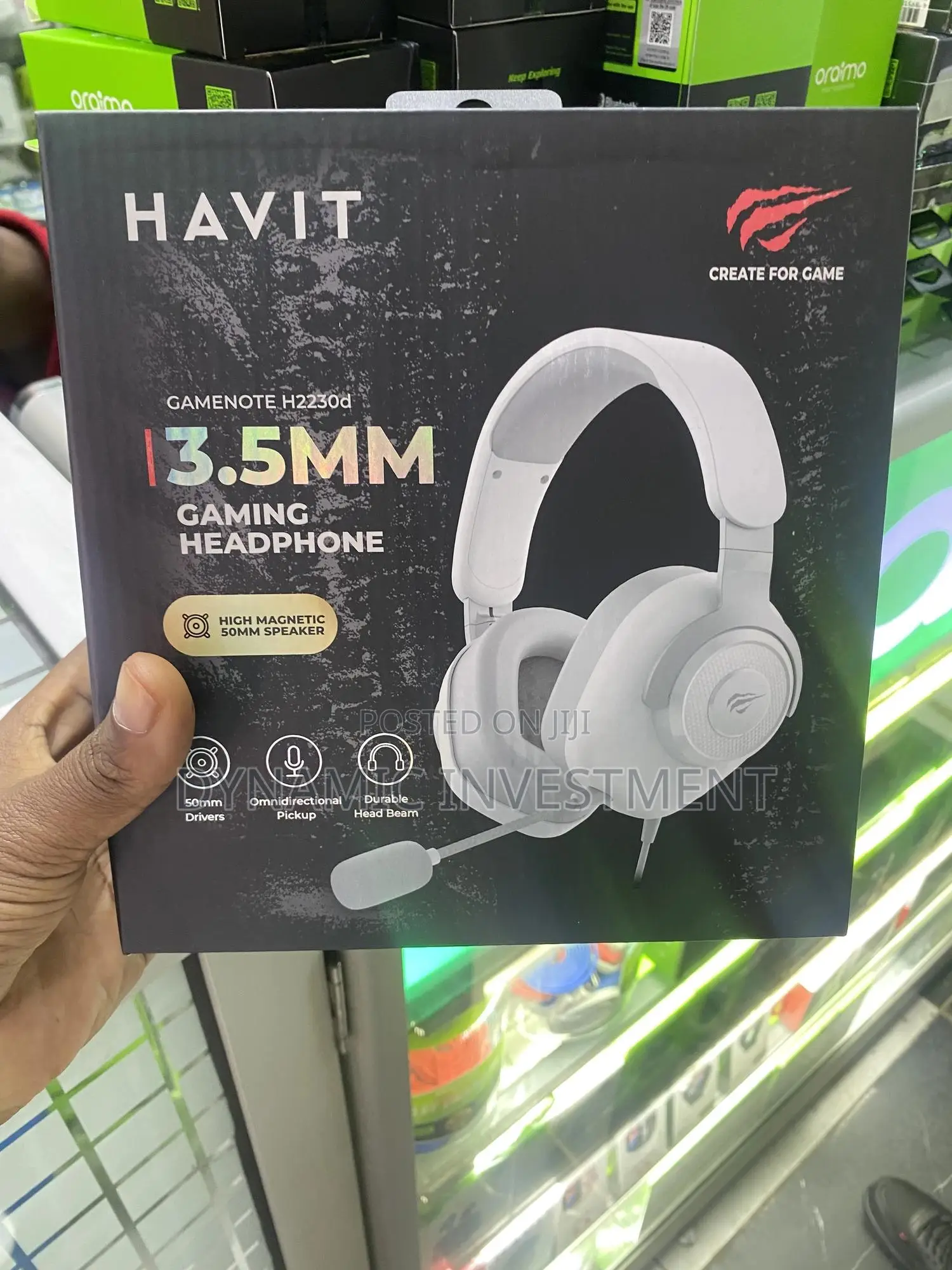 Havit Gamenote H2230D, Low Latency Gaming Headphone White