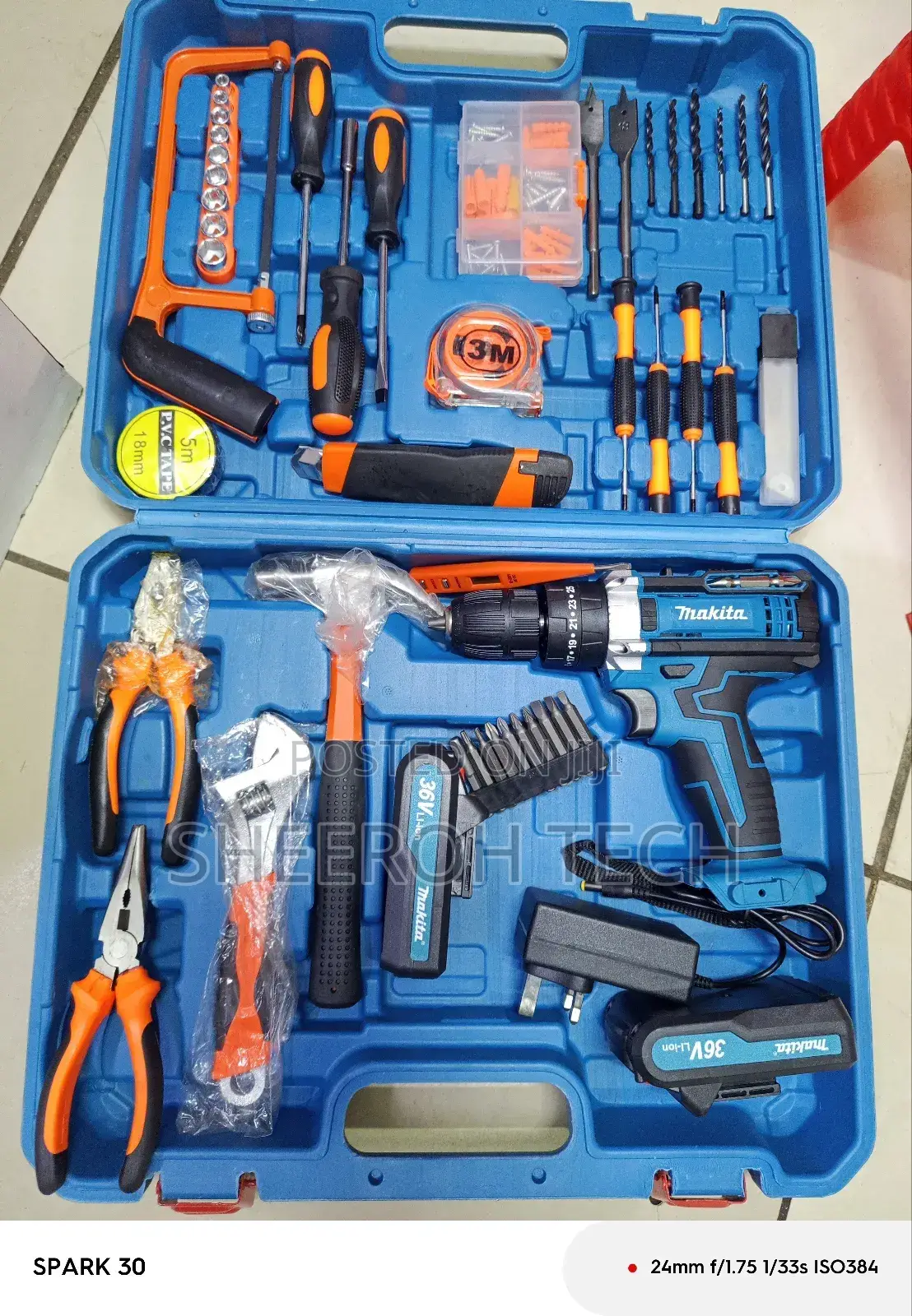 Makita Cordless Drill 36vts Set