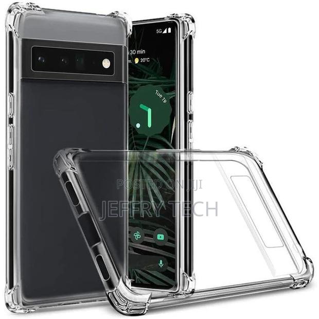 Hard-Back Soft-Sides Crystal Clear Cover for Google Pixel 6 - thumbnail 2